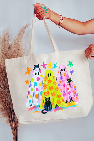 Neon Night Spirits Canvas Jumbo Tote - Wholesale Accessory Market