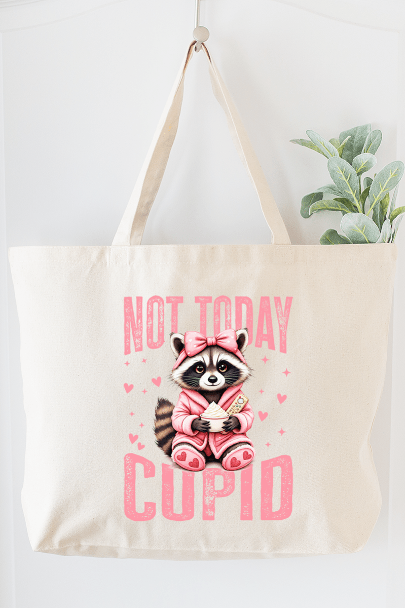 Not Today Cupid Canvas Jumbo Tote - Wholesale Accessory Market