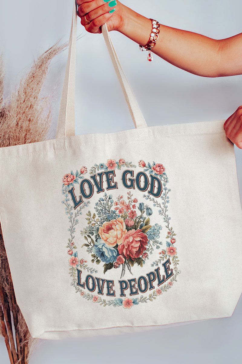 Old Garden Love God Canvas Jumbo Tote - Wholesale Accessory Market