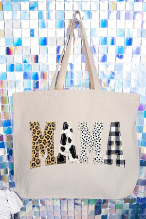 Pattern Play Mama Canvas Jumbo Tote - Wholesale Accessory Market