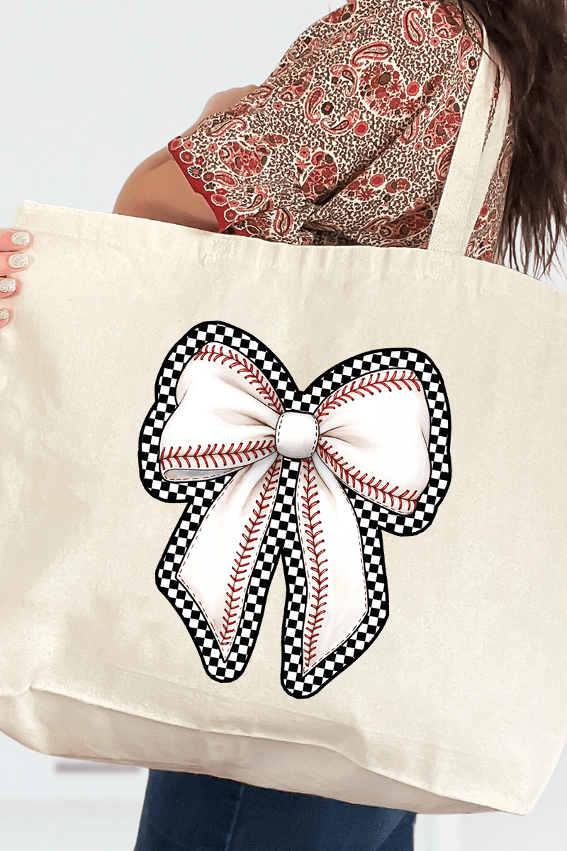 Ribbons & Runs Canvas Jumbo Tote - Wholesale Accessory Market