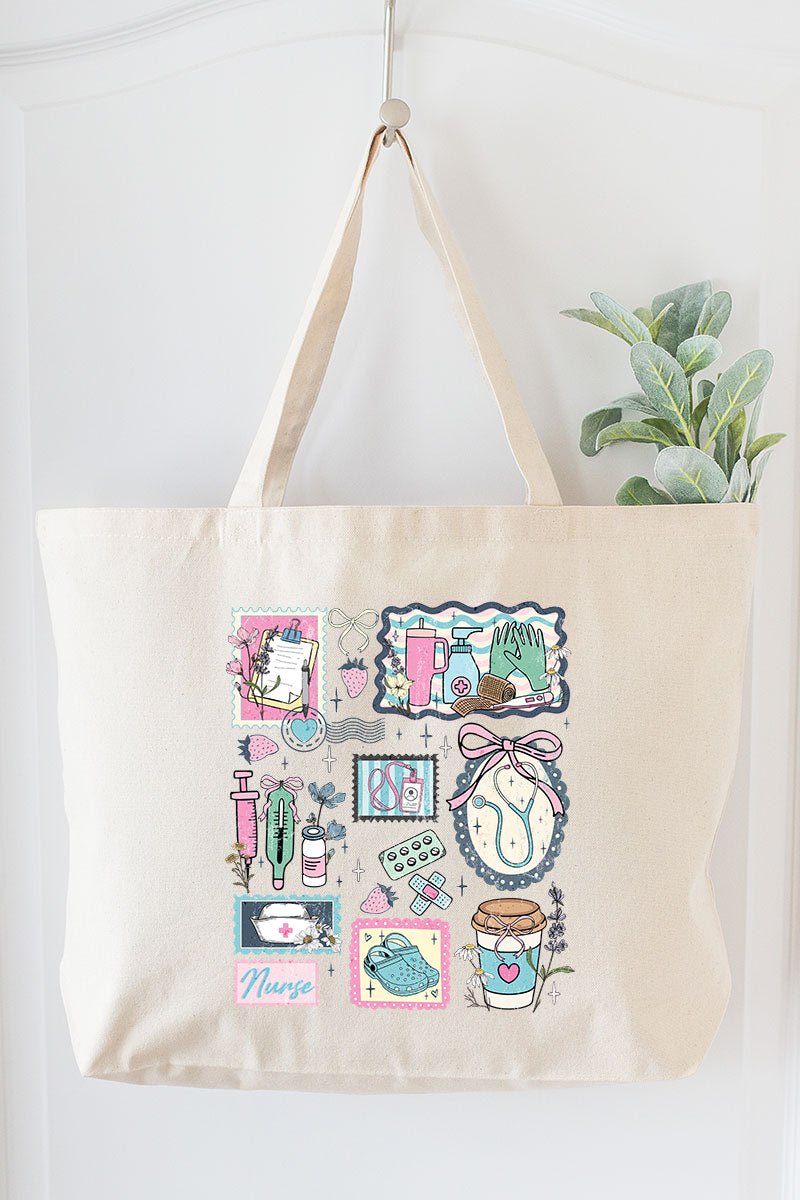 Scrubs Club Canvas Jumbo Tote - Wholesale Accessory Market