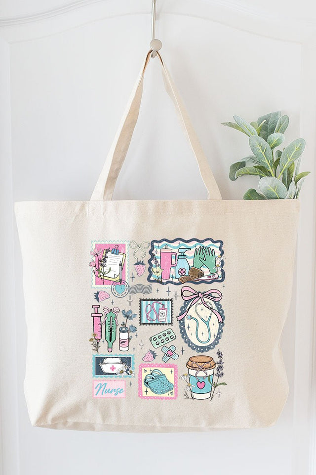 Scrubs Club Canvas Jumbo Tote - Wholesale Accessory Market