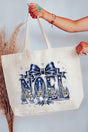 Starlit Noel Village Canvas Jumbo Tote - Wholesale Accessory Market