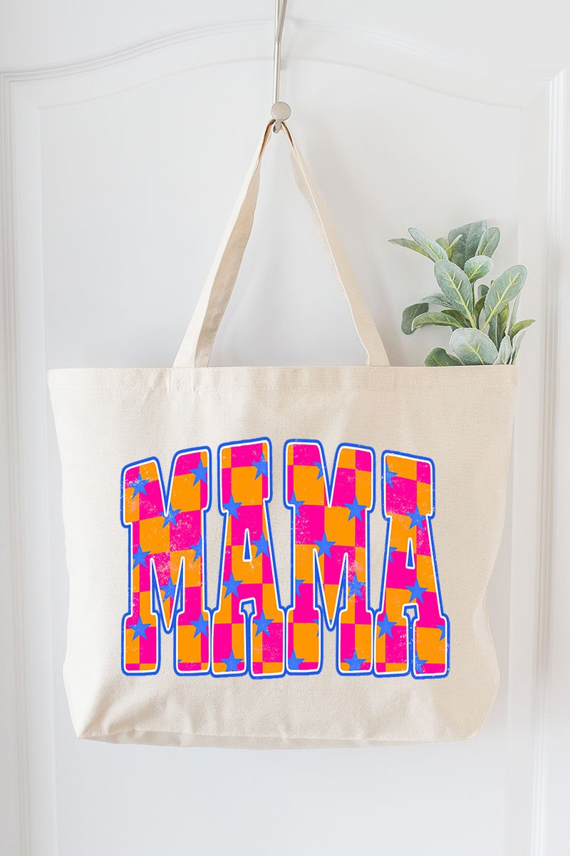 Starstruck Mama Canvas Jumbo Tote - Wholesale Accessory Market