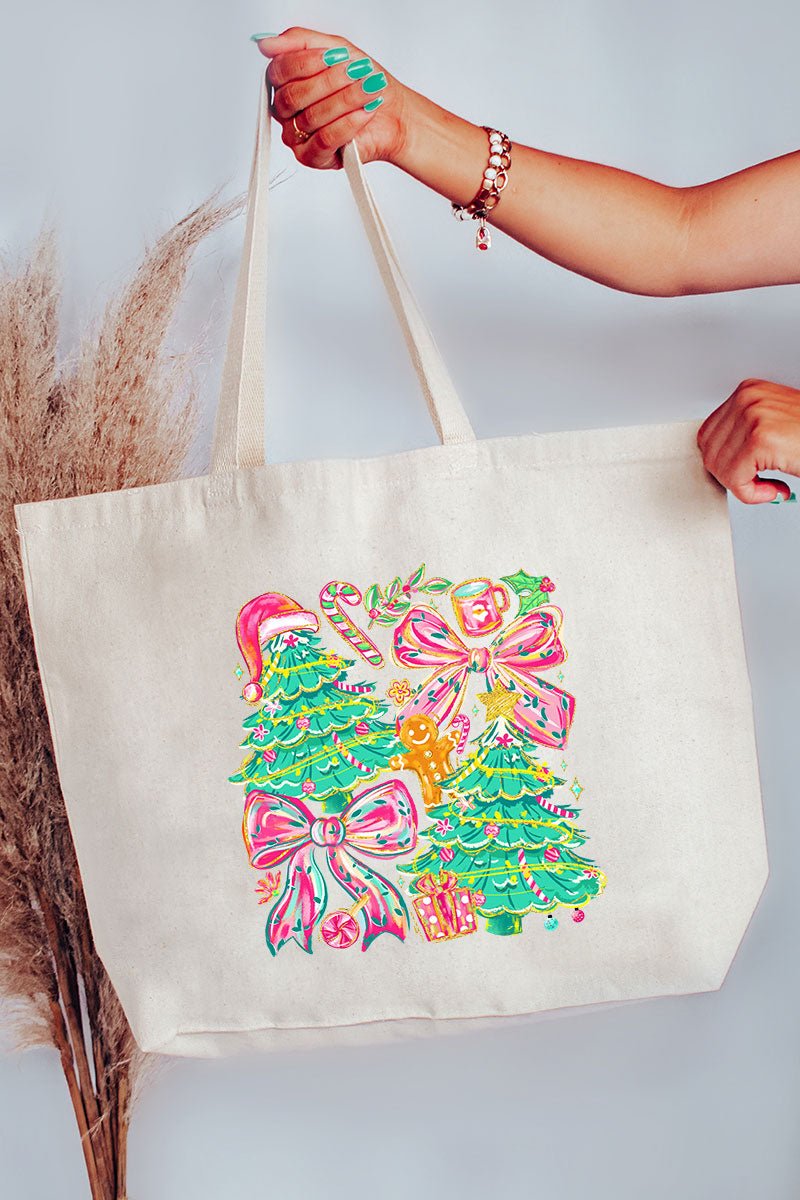 Sugarplum Magic Canvas Jumbo Tote - Wholesale Accessory Market