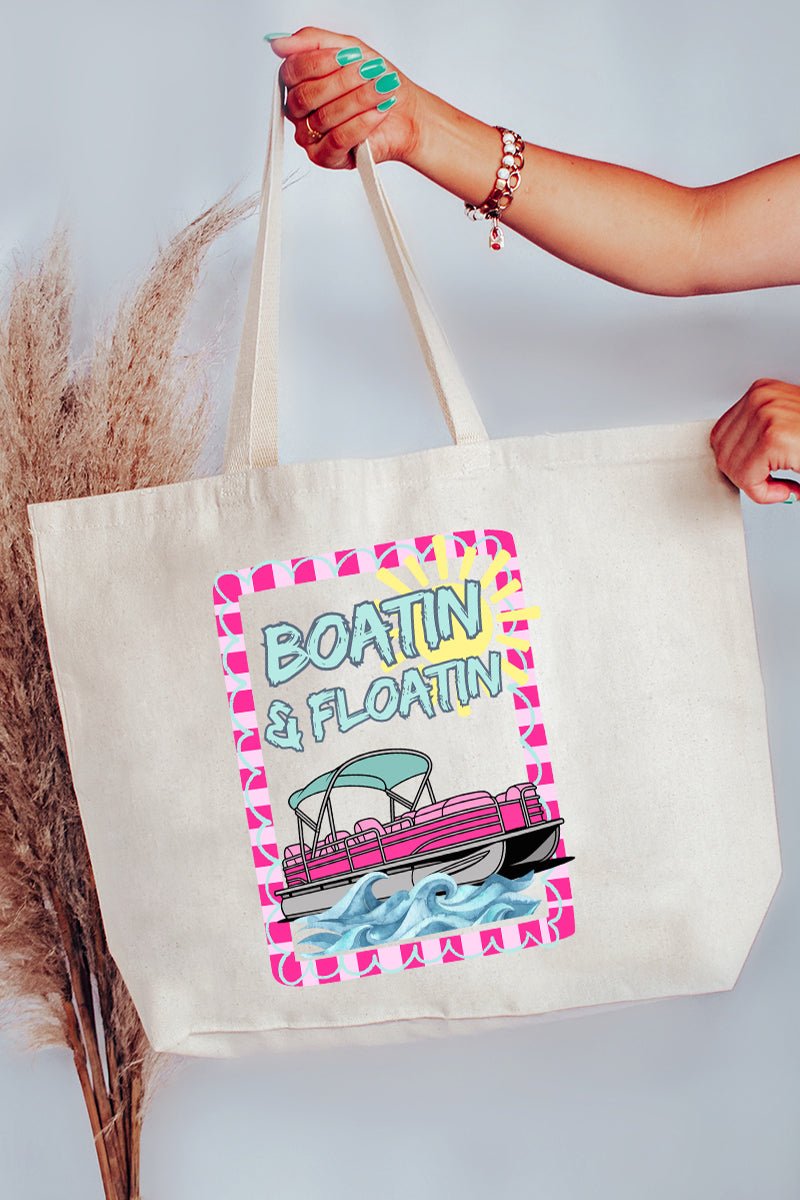 Sunny Boatin & Floatin Canvas Jumbo Tote - Wholesale Accessory Market