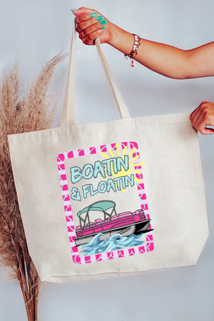 Sunny Boatin & Floatin Canvas Jumbo Tote - Wholesale Accessory Market