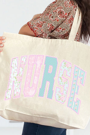 Timeless Nurse Canvas Jumbo Tote - Wholesale Accessory Market