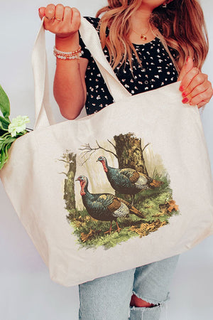 Turkey Trails Canvas Jumbo Tote - Wholesale Accessory Market