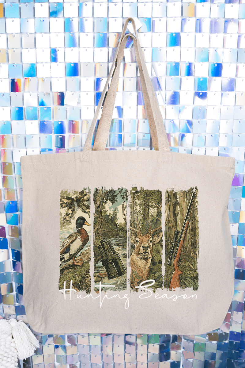 Wild Pursuit Hunting Season Canvas Jumbo Tote - Wholesale Accessory Market