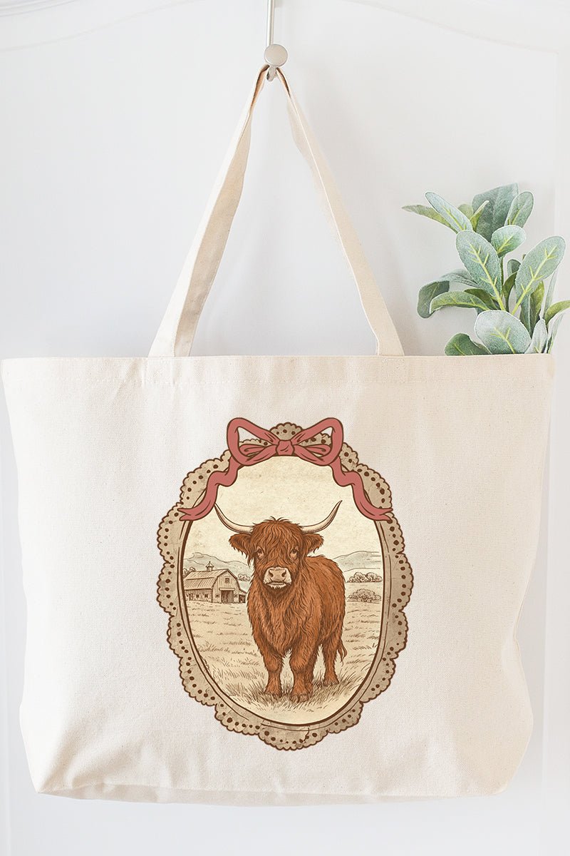 Willow And Wool Canvas Jumbo Tote - Wholesale Accessory Market