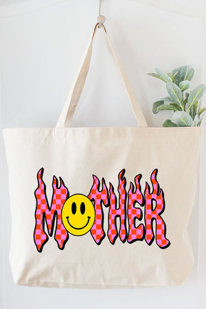 Y2K Mother Canvas Jumbo Tote - Wholesale Accessory Market