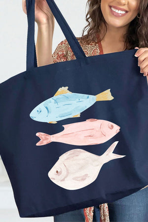 Bless Your Gills Canvas Jumbo Tote - Wholesale Accessory Market