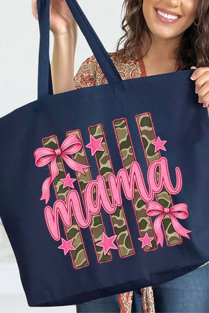 Camo Cutie Mama Canvas Jumbo Tote - Wholesale Accessory Market