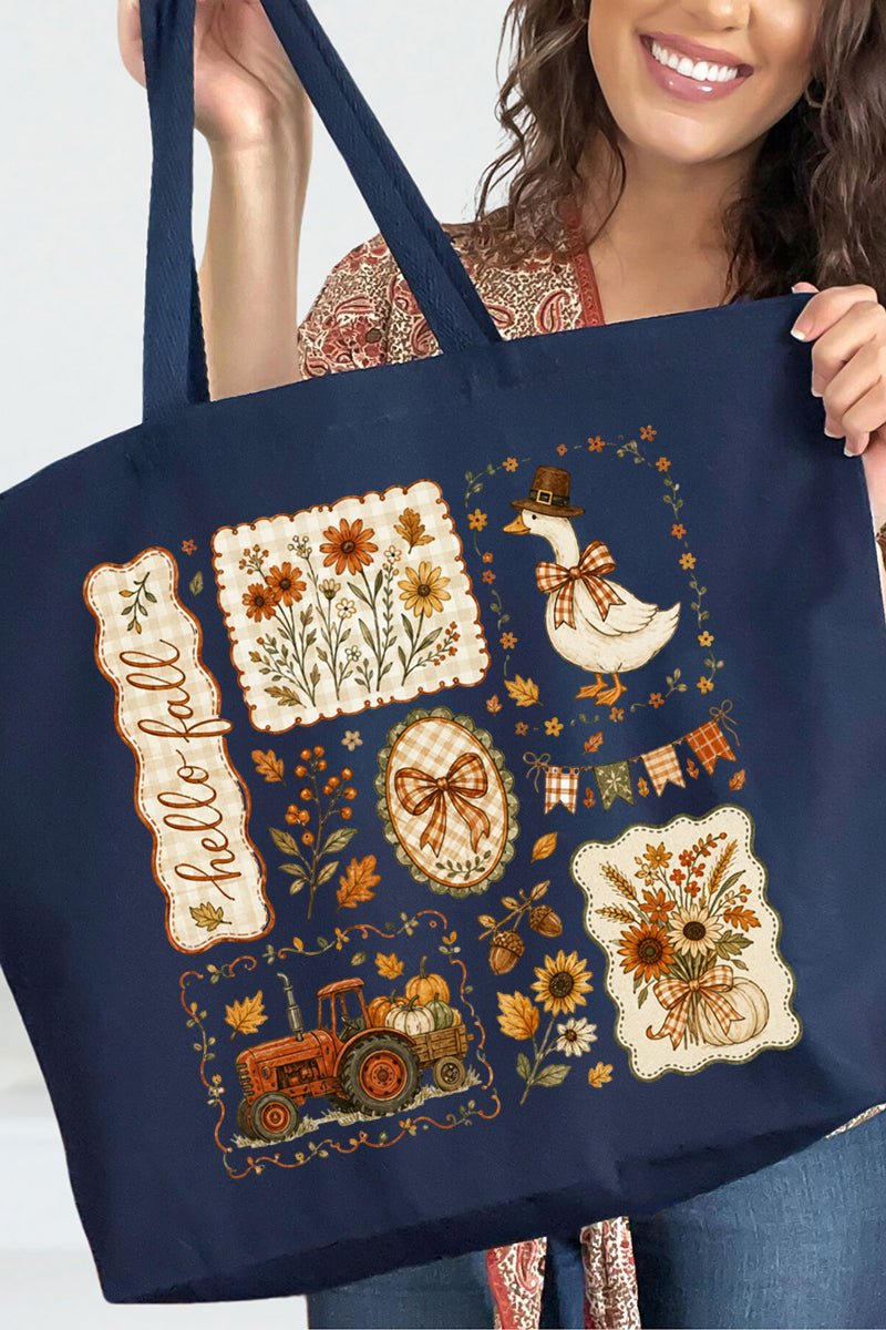 Harvest Keepsakes Canvas Jumbo Tote - Wholesale Accessory Market