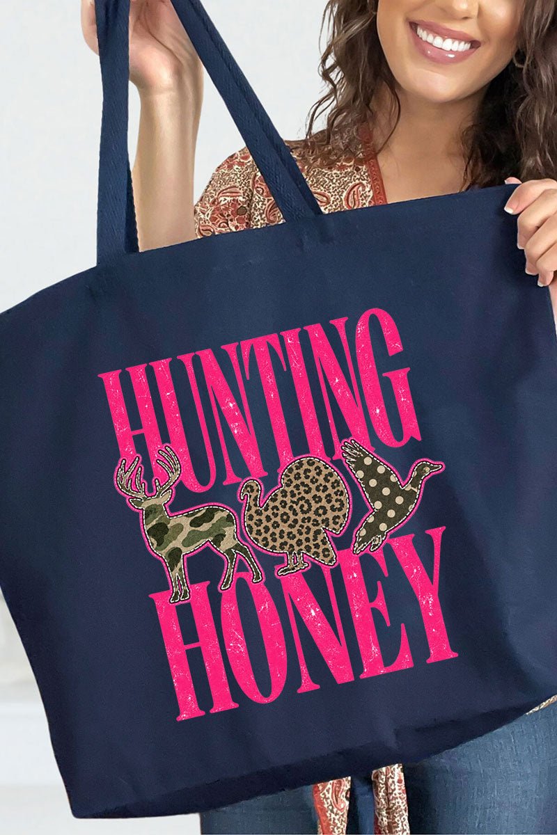 Hunting Honey Wild Mix Canvas Jumbo Tote - Wholesale Accessory Market