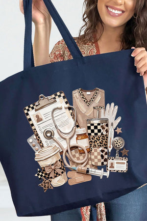 On Call In Style Canvas Jumbo Tote - Wholesale Accessory Market