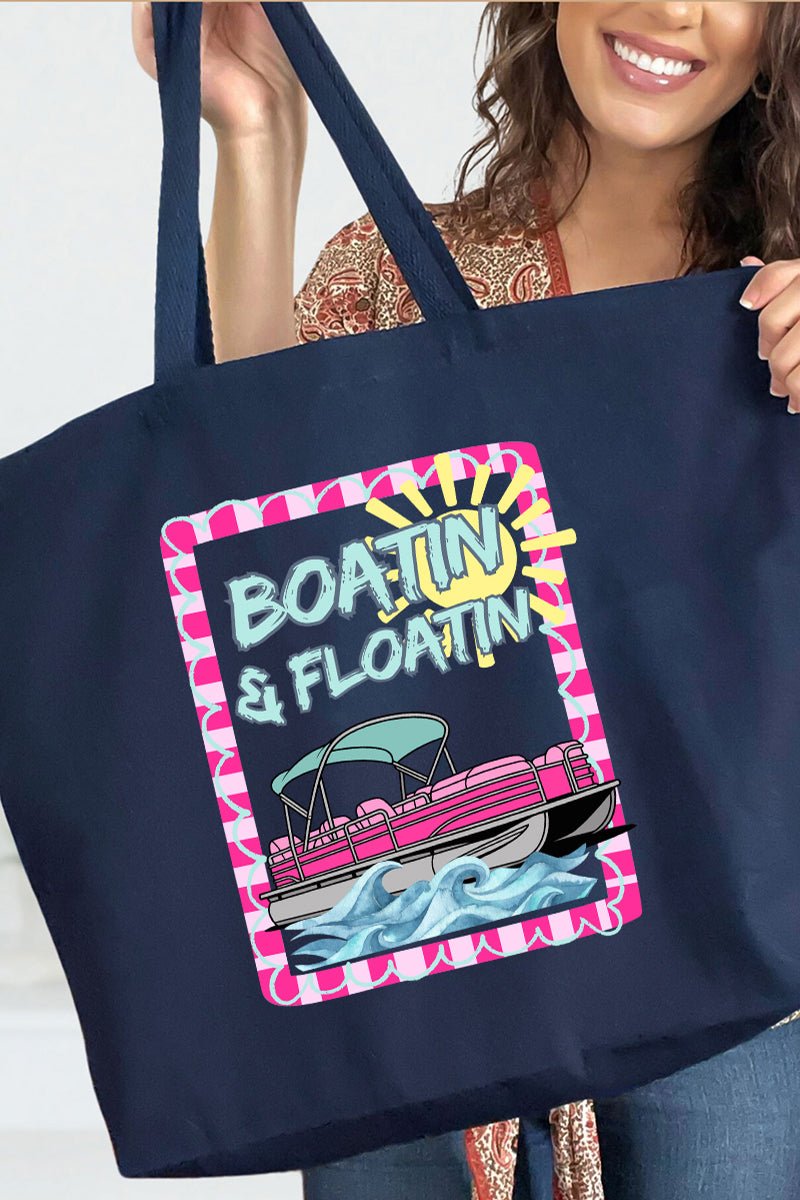 Sunny Boatin & Floatin Canvas Jumbo Tote - Wholesale Accessory Market