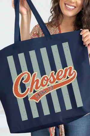 Team Chosen Canvas Jumbo Tote - Wholesale Accessory Market