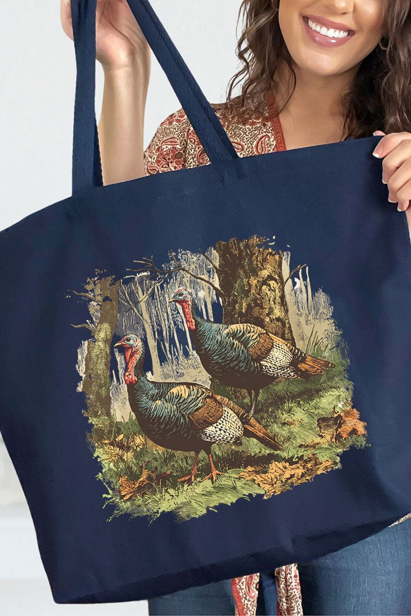 Turkey Trails Canvas Jumbo Tote - Wholesale Accessory Market