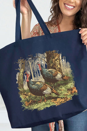 Turkey Trails Canvas Jumbo Tote - Wholesale Accessory Market