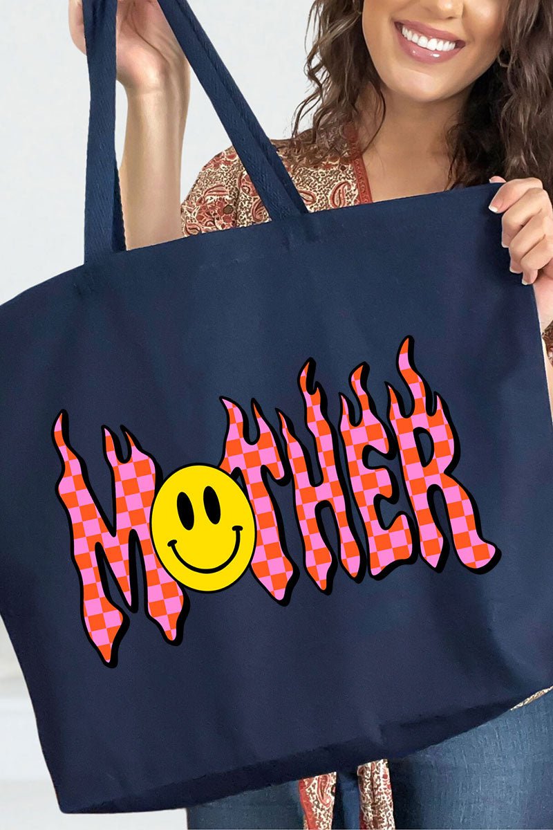 Y2K Mother Canvas Jumbo Tote - Wholesale Accessory Market