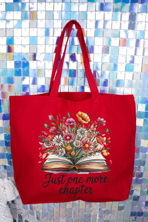 Book Bouquet Canvas Jumbo Tote - Wholesale Accessory Market