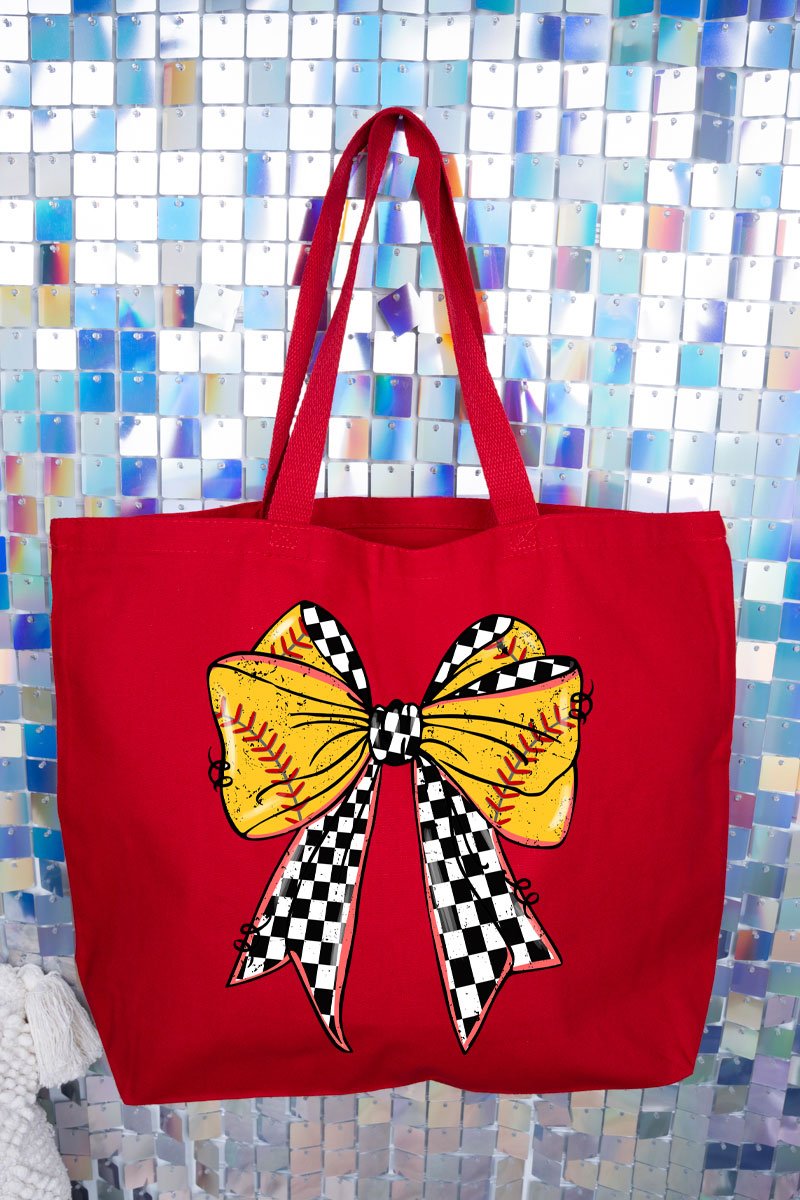 Fastpitch Check Canvas Jumbo Tote - Wholesale Accessory Market