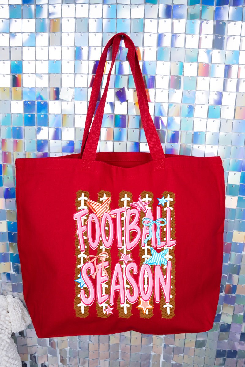 Football Season Energy Canvas Jumbo Tote - Wholesale Accessory Market