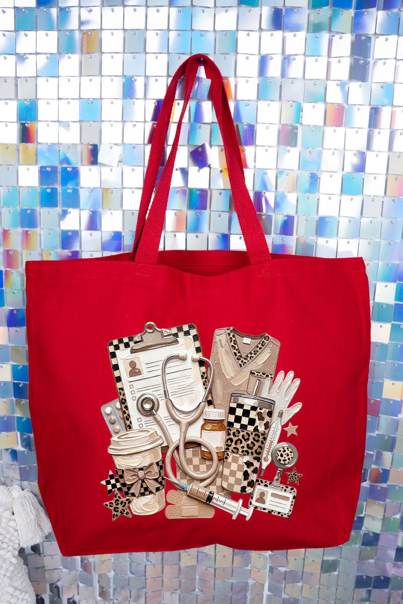 On Call In Style Canvas Jumbo Tote - Wholesale Accessory Market