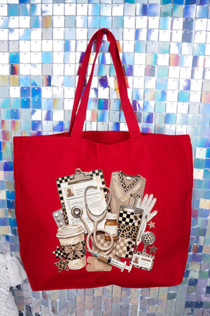 On Call In Style Canvas Jumbo Tote - Wholesale Accessory Market