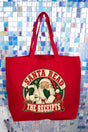 Santa Read The Receipts Canvas Jumbo Tote - Wholesale Accessory Market