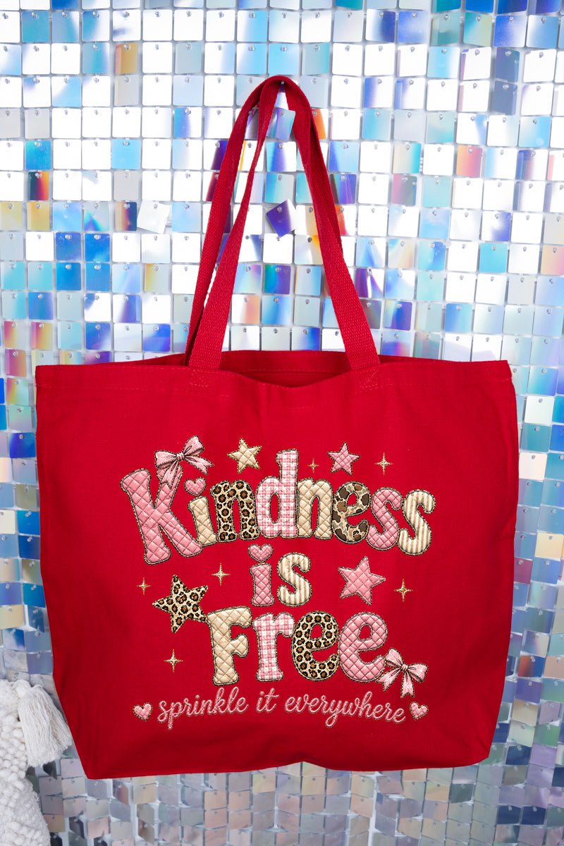 Sew Much Kindness Canvas Jumbo Tote - Wholesale Accessory Market