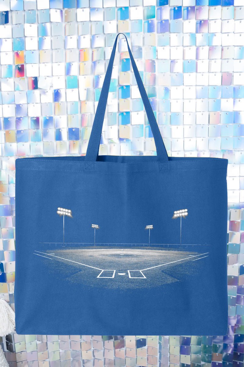 Baseball Lights Canvas Jumbo Tote - Wholesale Accessory Market