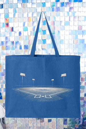 Baseball Lights Canvas Jumbo Tote - Wholesale Accessory Market