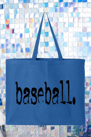 Distressed Baseball. Canvas Jumbo Tote - Wholesale Accessory Market