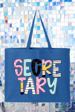 Dots & Doodles School Staff Series Canvas Jumbo Tote - Wholesale Accessory Market