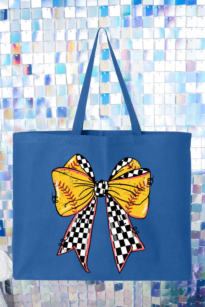 Fastpitch Check Canvas Jumbo Tote - Wholesale Accessory Market