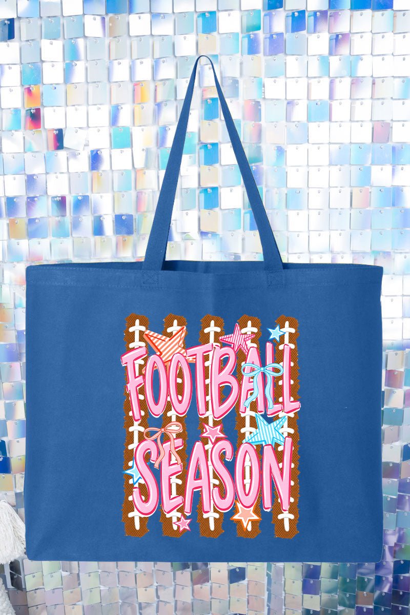 Football Season Energy Canvas Jumbo Tote - Wholesale Accessory Market