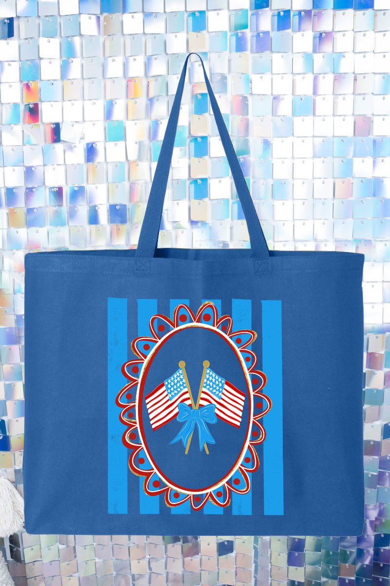 Freedom Flags Forever Canvas Jumbo Tote - Wholesale Accessory Market