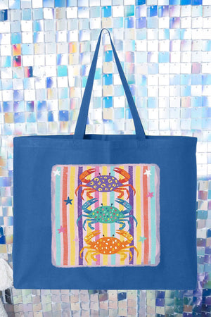 Hot Crab Summer Canvas Jumbo Tote - Wholesale Accessory Market