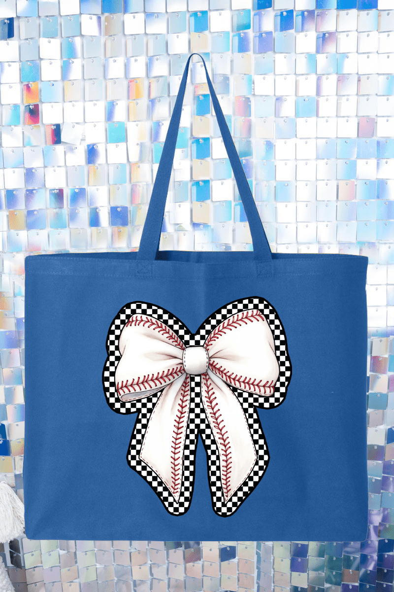 Ribbons & Runs Canvas Jumbo Tote - Wholesale Accessory Market