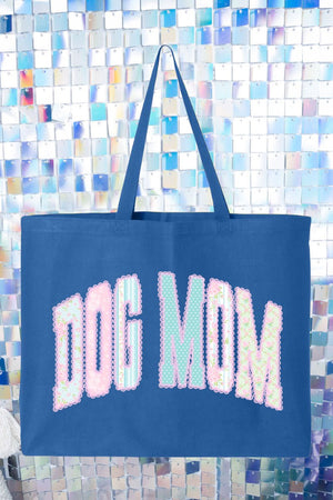 Rose Cottage Dog Mom Canvas Jumbo Tote - Wholesale Accessory Market