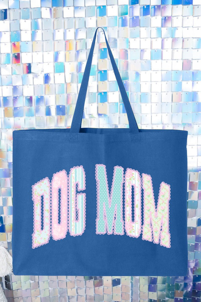 Rose Cottage Dog Mom Canvas Jumbo Tote - Wholesale Accessory Market