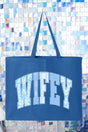 Something Blue Wifey Canvas Jumbo Tote - Wholesale Accessory Market