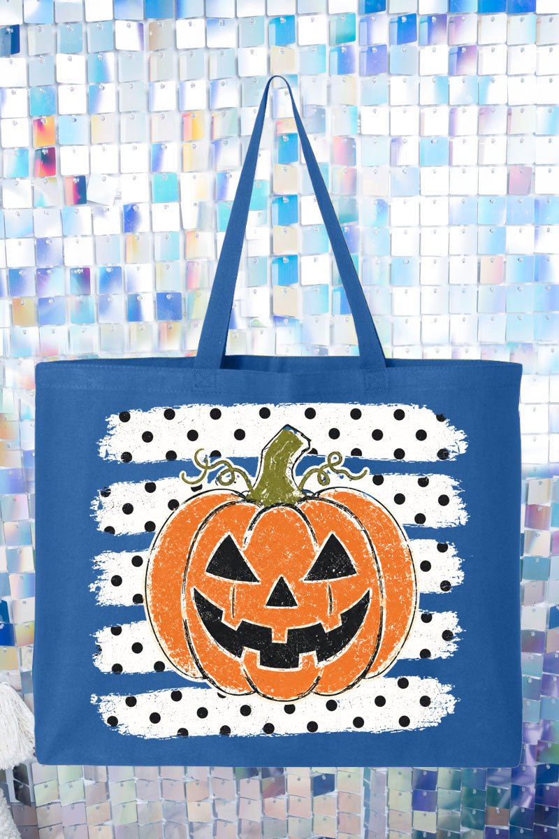 Spooky Pumpkin Pop Canvas Jumbo Tote - Wholesale Accessory Market