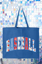 Stitched In Tradition Baseball Canvas Jumbo Tote - Wholesale Accessory Market