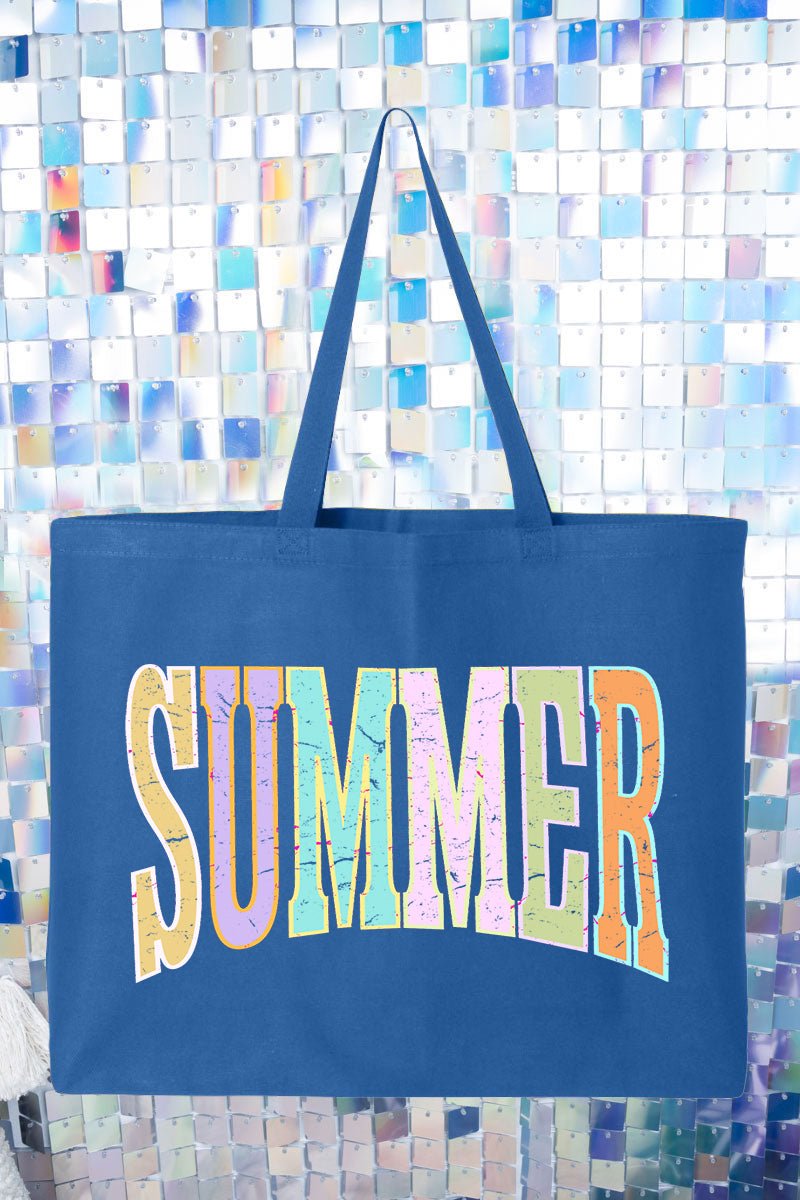 Sunwashed Summer Canvas Jumbo Tote - Wholesale Accessory Market