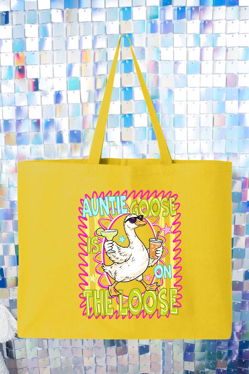 Auntie Goose On The Loose Canvas Jumbo Tote - Wholesale Accessory Market
